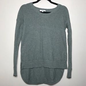 Madewell High Low Hem Knit Crew Neck Sweater